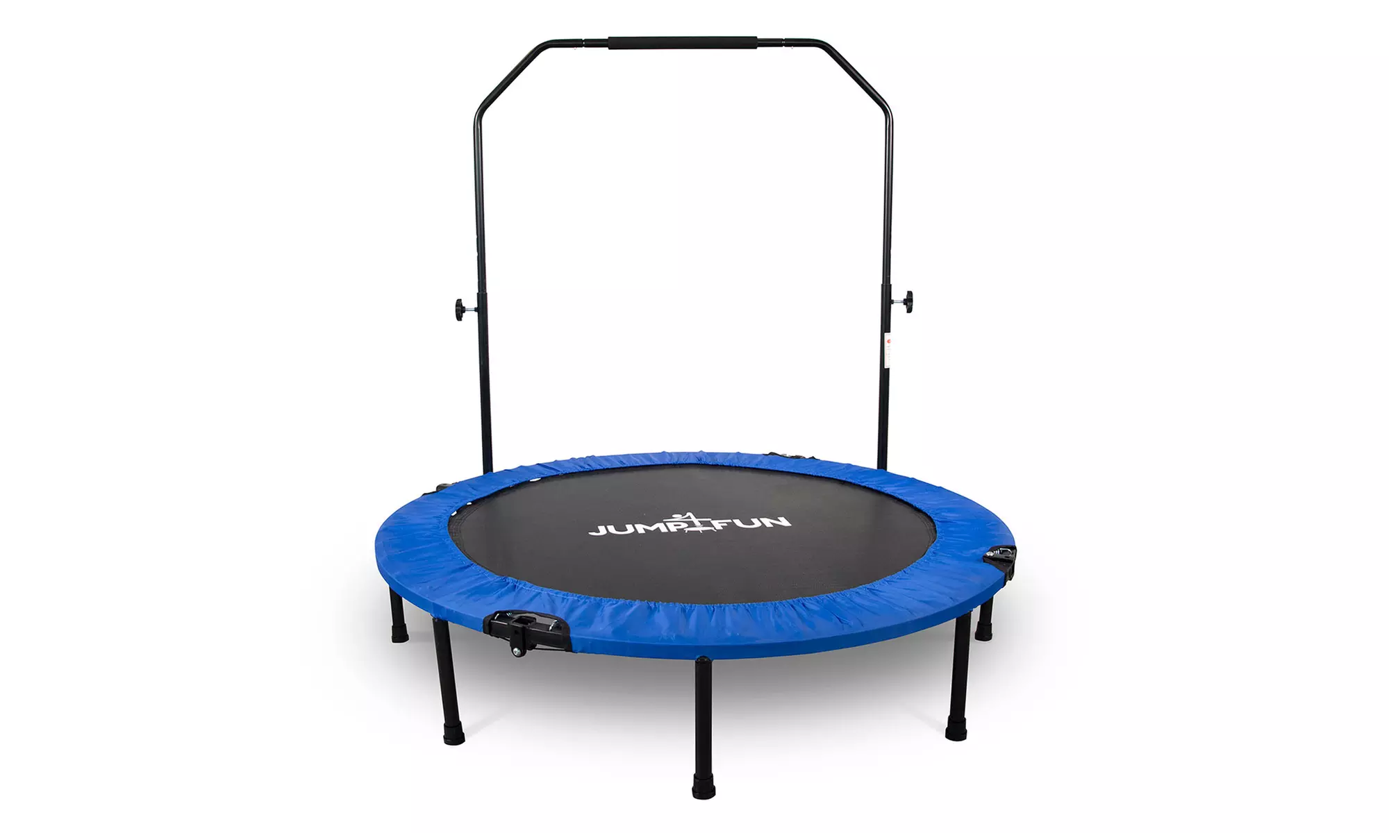 Jump4fun Mini-Fitness-Trampolin mit Doppel-Stange