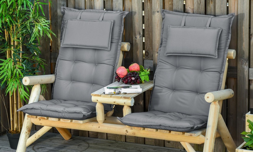 Image 37: Outsunny Outdoor Chair Cushions