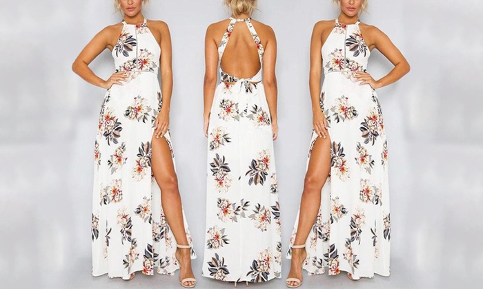 Fleur Robe La Leanna De Imprimée Marque Bonicaro WED9H2IY