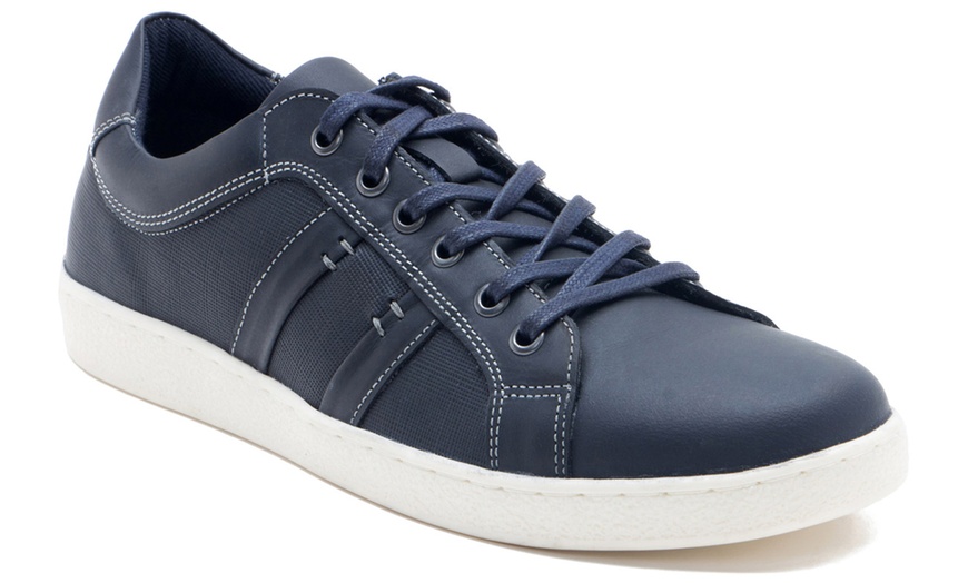 Image 2: Men's Casual Leather Trainers