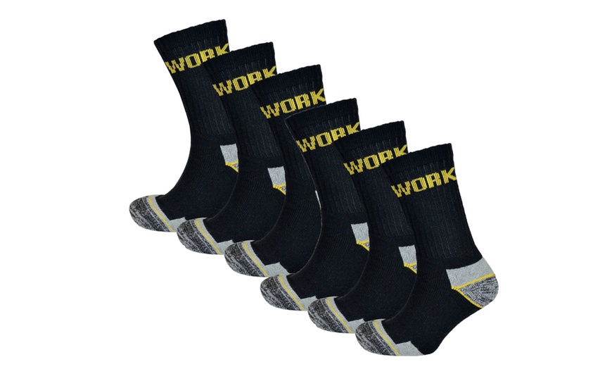 Image 1: Men's Heavy Duty Work Socks