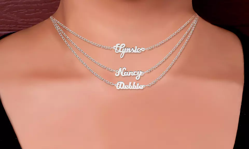 Personalized Drop Down Petite Name Necklace with One, Two, or Three Names (Up to 80% Off)
 - Primary Image