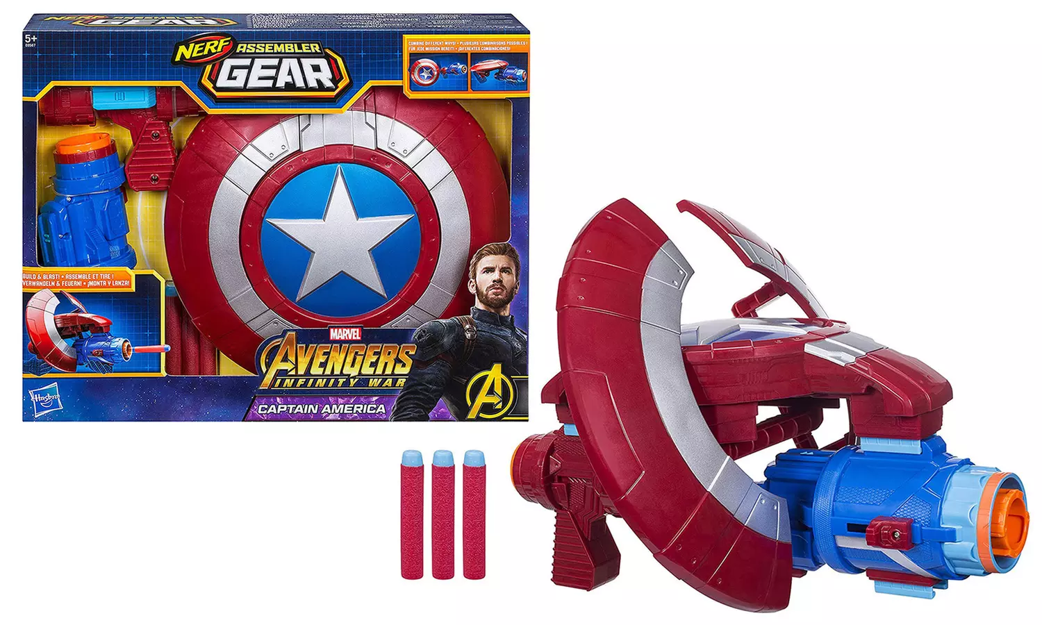 Equipement de combat Avengers Infinity War Nerf Captain America - Primary Image