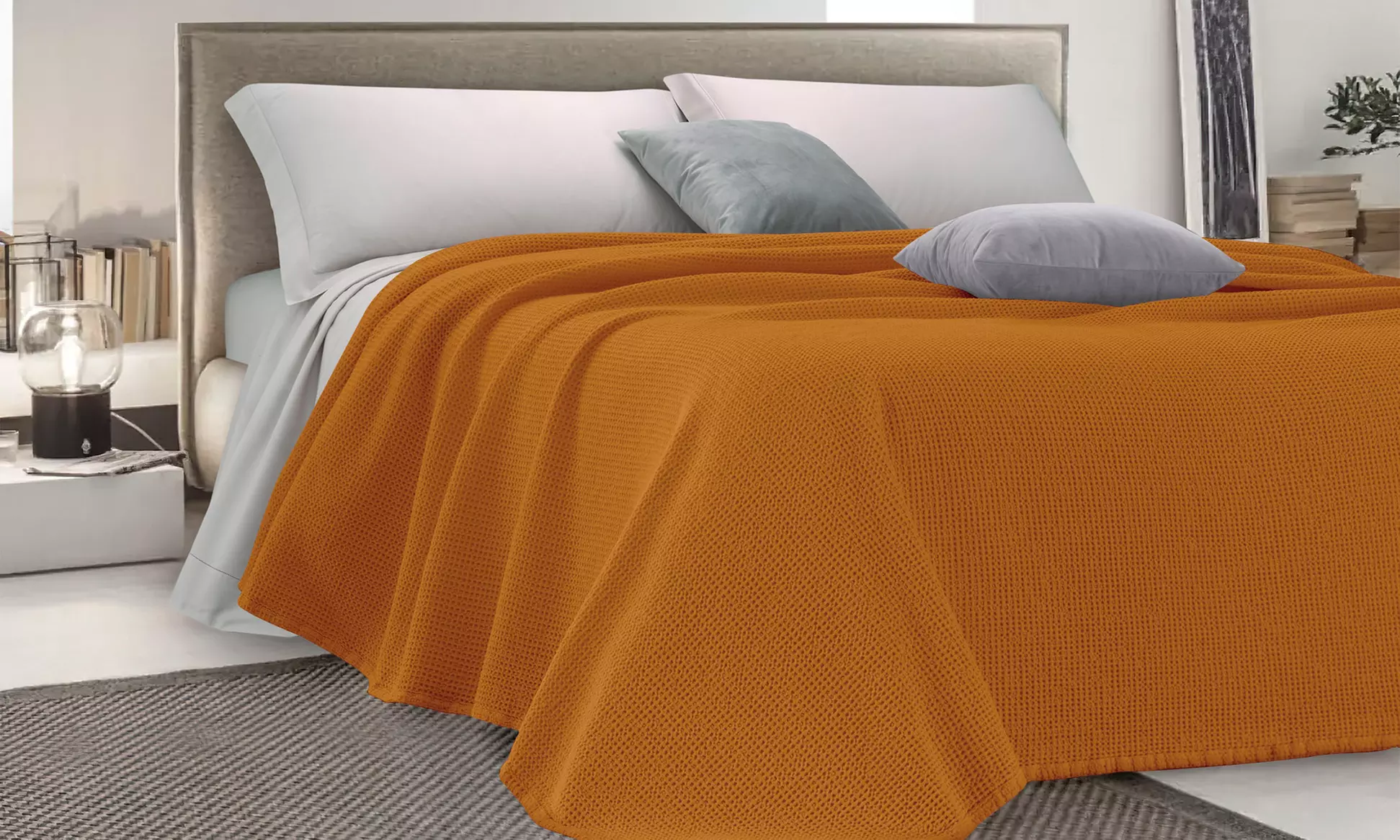 Tagesdecke mit Honigwaben