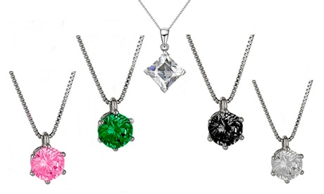 Collana con ciondolo punto luce disponibile in 2 modelli e 4 colori