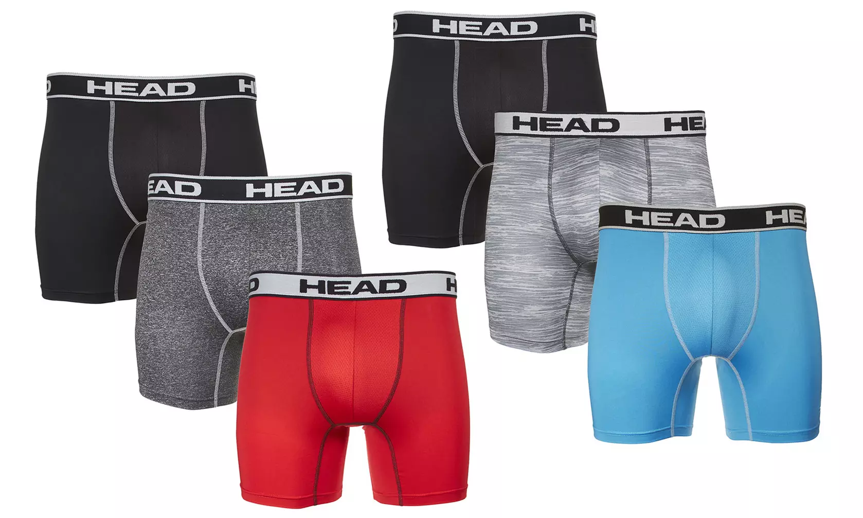 Head Men's Athletic Performance Boxer Briefs (3-Pack) - Primary Image