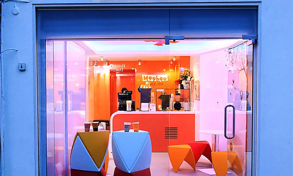 Bubble Waffle with Optional Bubble Tea for One or Two at Moo-Boo, Three Locations - Second Medium