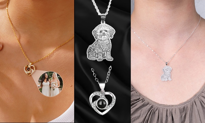 Image 8: Photo Necklaces in 925 Sterling Silver or Projection Necklaces