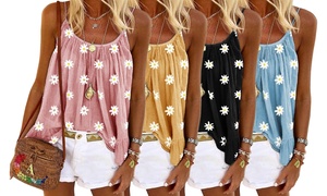 Women's Daisy Print Cami Top