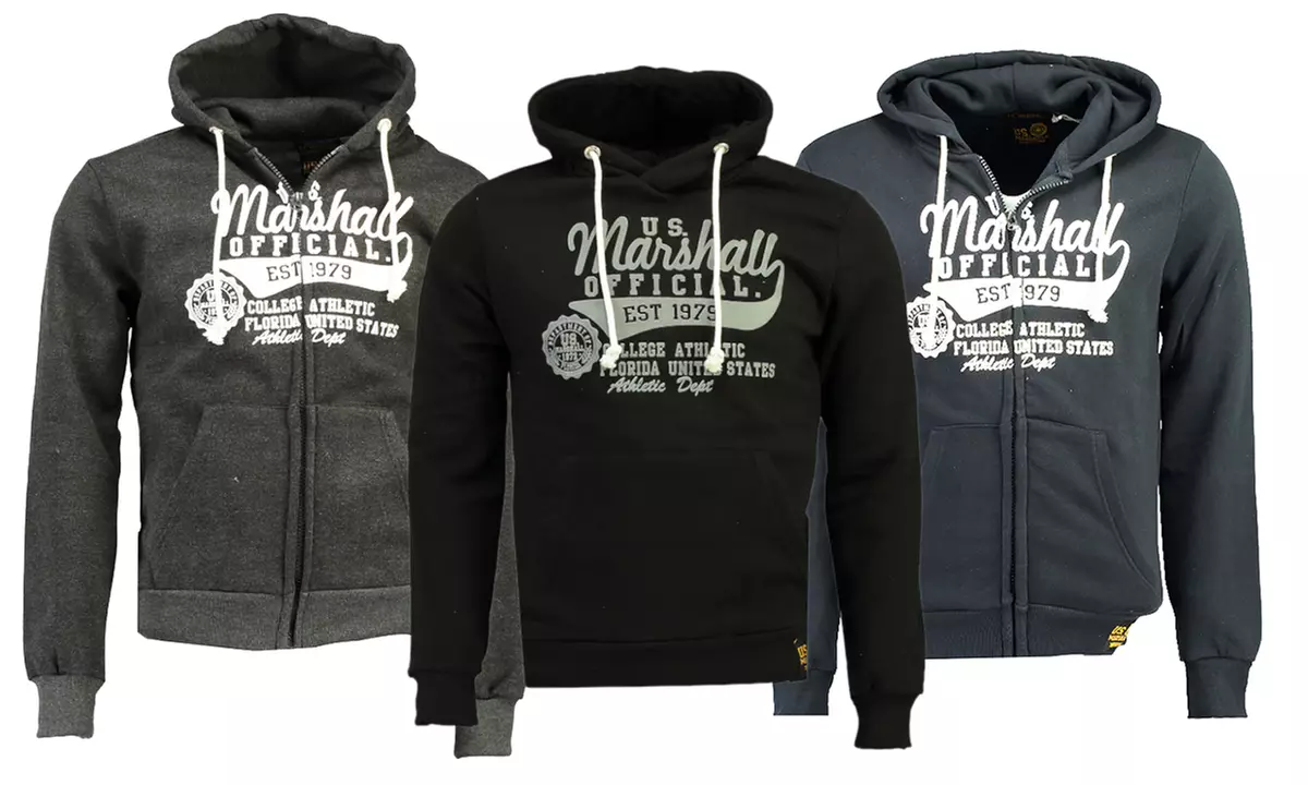 US Marshall Men's Zip-Up Hoodie - Primary Image