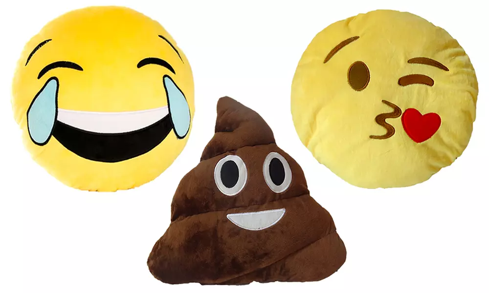 Plush Emoticon Pillow - Primary Image