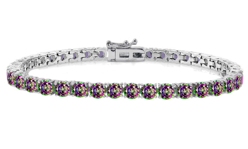 mystic topaz tennis bracelet