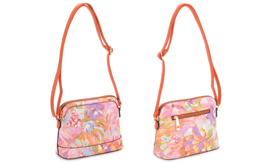 Image 4: Floral Print Crossbody Bag