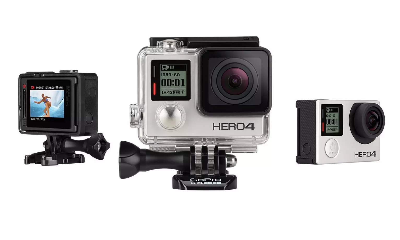 GoPro Hero4 Silver or Black Action Camera (Refurbished) - Second Medium