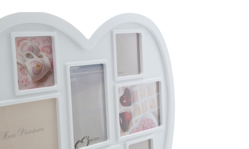 Image 3: Love Heart Multi-Photo Frame