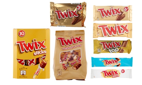 Fino a 100 confezioni di snack Twix disponibili in varie tipologie