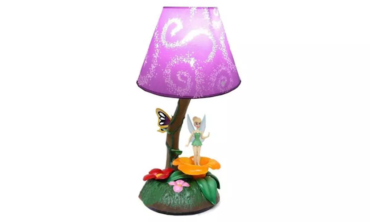 Lamp with Animated Disney Tinkerbell Fairy Figure - Primary Image