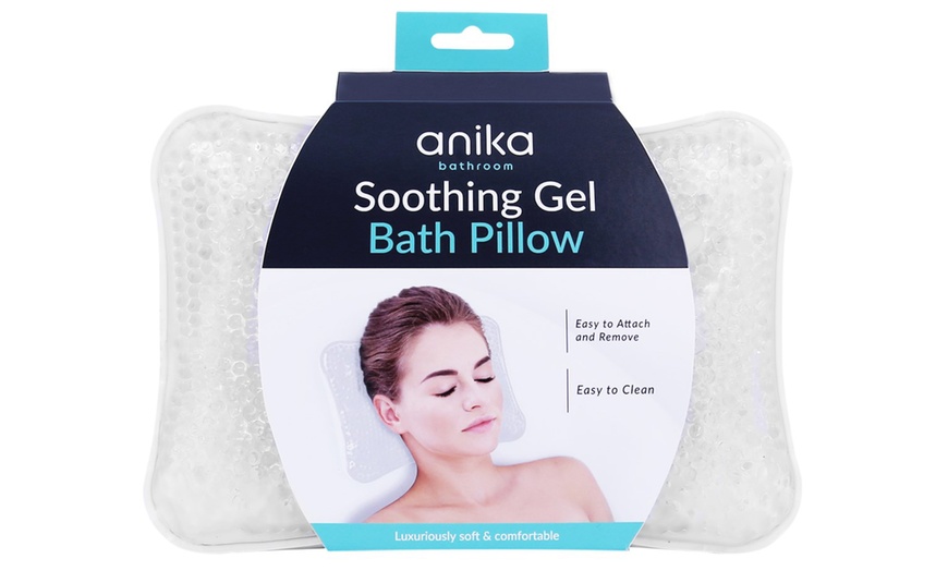 Image 1: Soothing Gel Bath Pillow