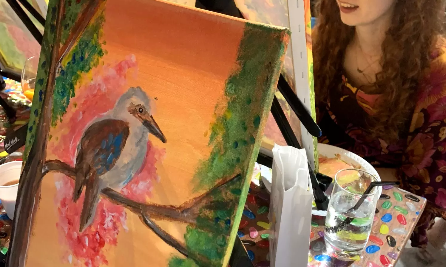 Paint and Sip Session