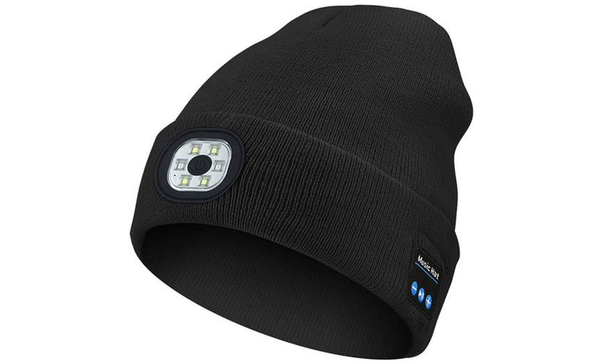 Image 5: Unisex Wireless Bluetooth Hat with LED Lights