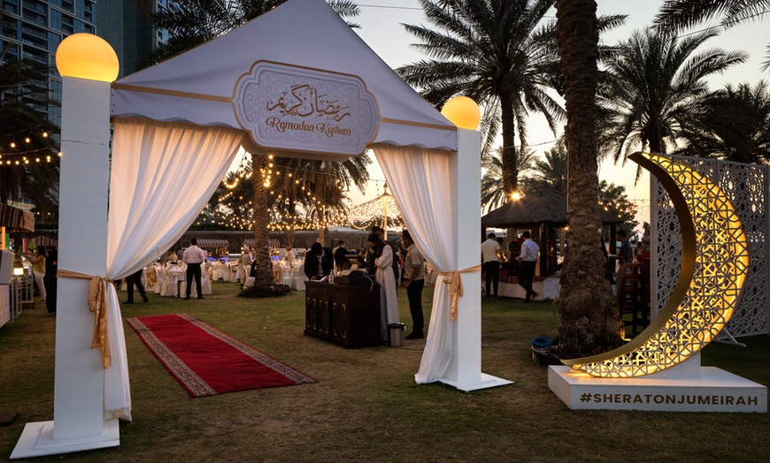 Image 1: Premium Tent Iftar Buffet with Ramadan Beverages at 5* Sheraton JBR