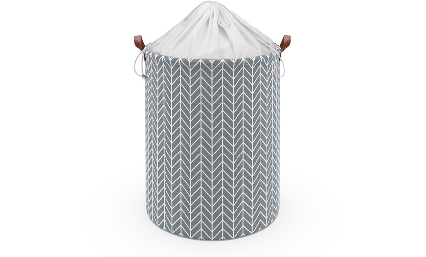 Image 27: Vinsani Drawstring Laundry Basket