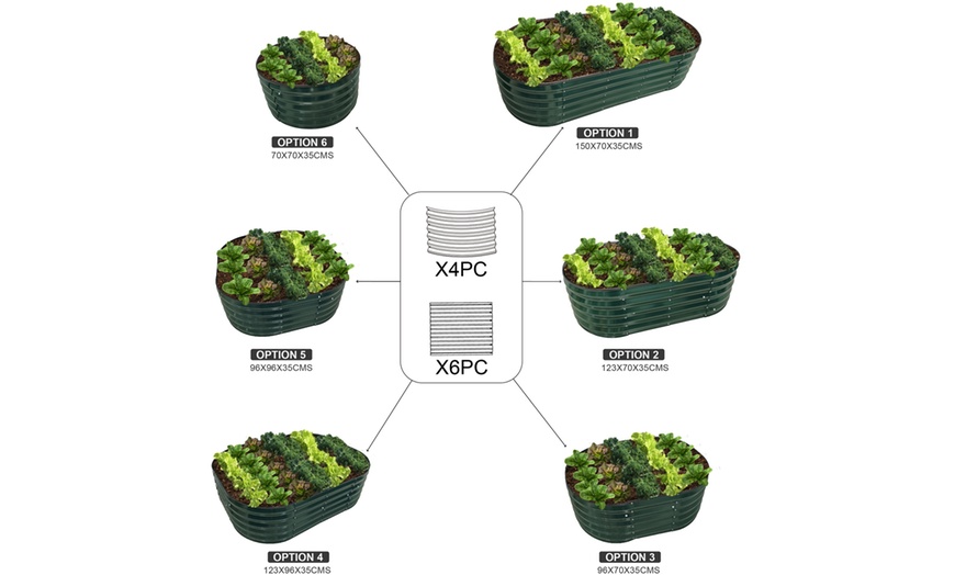 Image 11: Garden Gear Metal Raised Modular Garden Bed