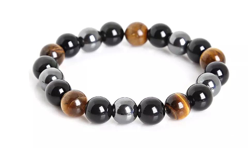 One, Two or Three Hematite Weight Management Magnetic Bracelets - Second Medium