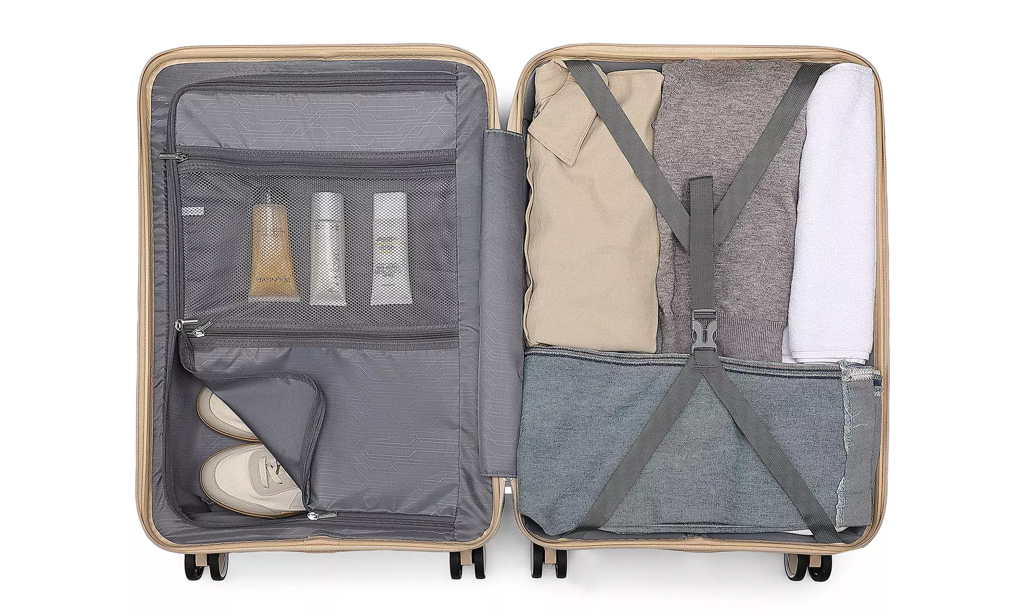 1x oder 3x British Traveller Hartschalenreisekoffer