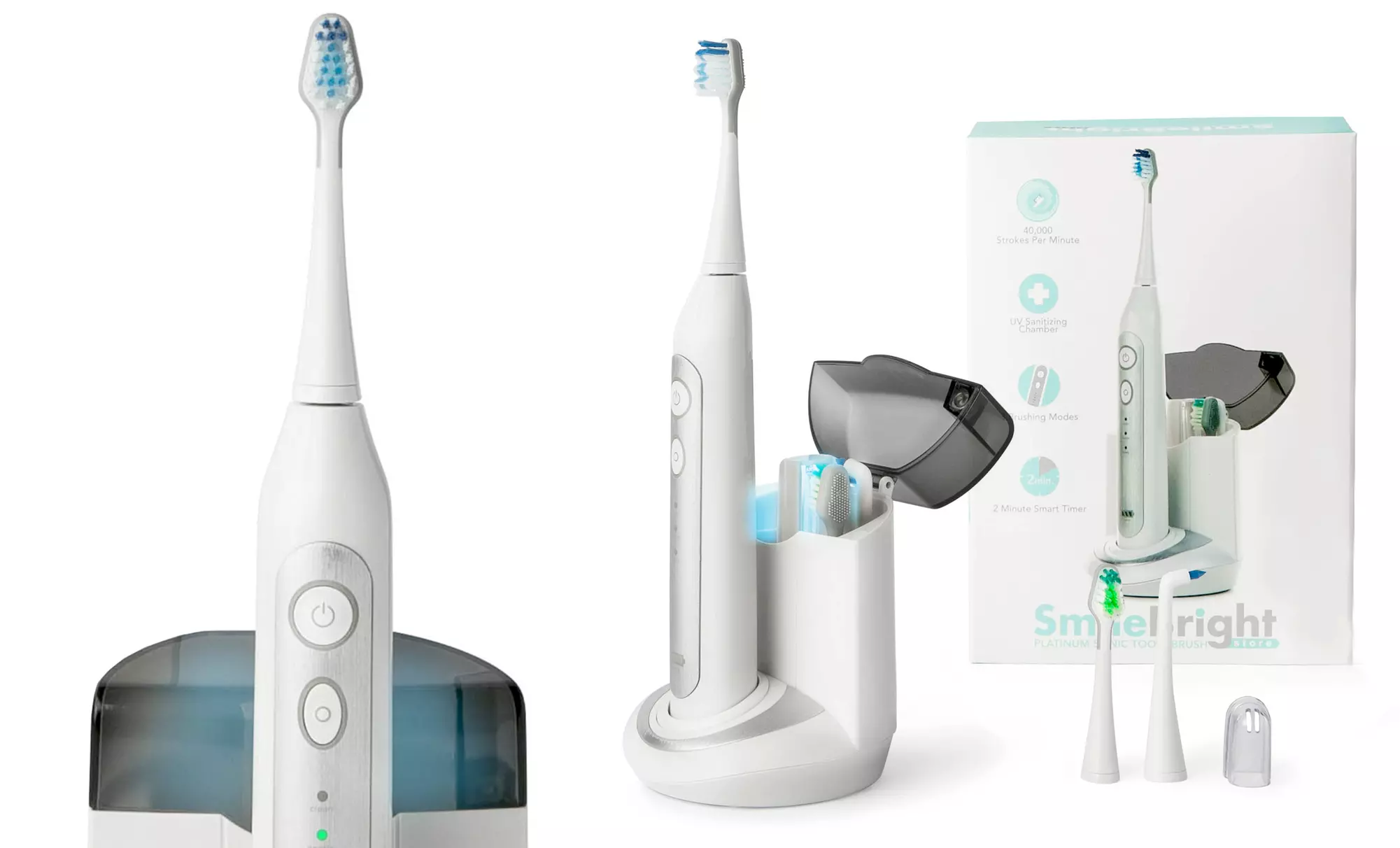 Platinum Edition Elite Sonic Toothbrush with UV Sanitizing Charging Base   - Primary Image