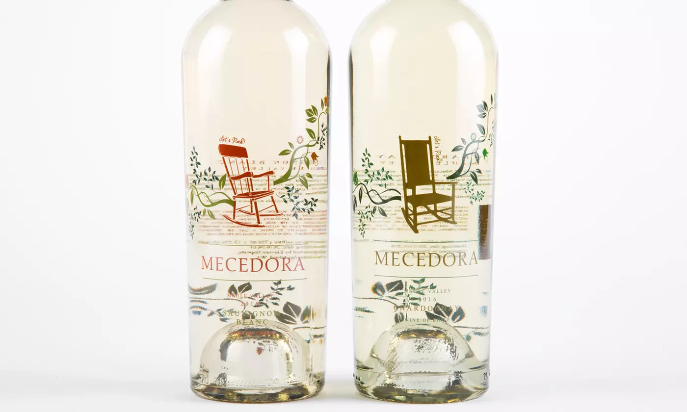 6 or 12 Hand-Painted Bottles of Mecedora Wine from Splash Wines (Up to 74% Off) - Second Medium