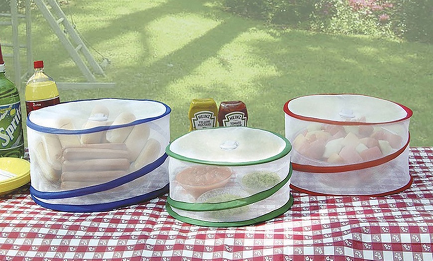 Image 4: Collapsible Pop-Up Food Covers