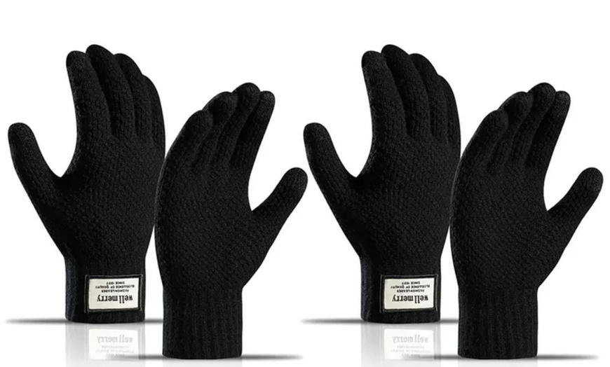 Image 5: 1x oder 2x Herren-Handschuhe mit Touchscreen-Funktion