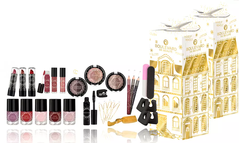 1 ou 2 calendriers de l'Avent "Beauty In The City" Boulevard de Beauté, 24 articles de maquillage accessoires de beauté - Image 2