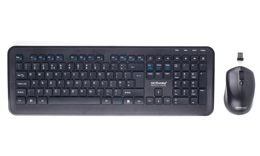 Image 3: Wireless Keyboard and Mouse Set