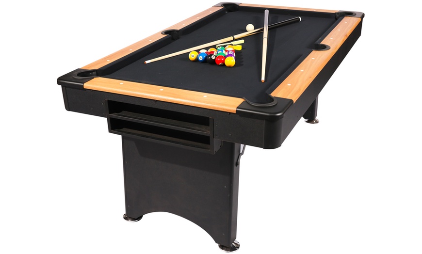 Image 1: Billard avec pieds pliables 6FT par Wonders