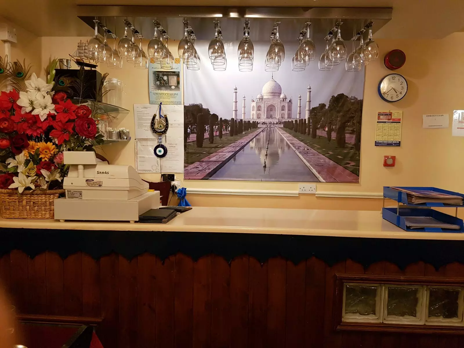 Two-Course Dinner with Side and Glass of Wine