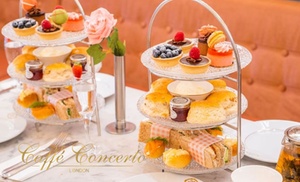 Afternoon Tea for One or Two with optional Prosecco at Caffe Concerto Afternoon Tea for One or Two with optional Prosecco at Caffe Concerto