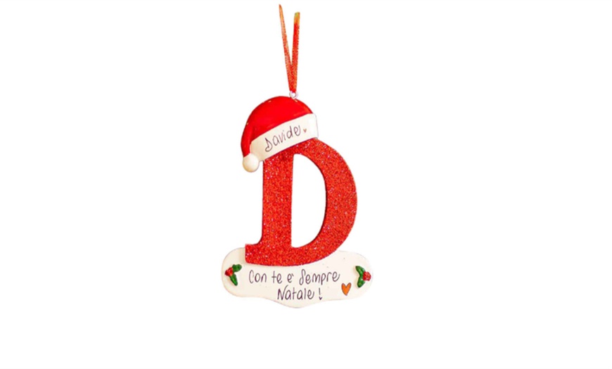 Image 6: Alphabet Initial Christmas Tree Letter Decoration
