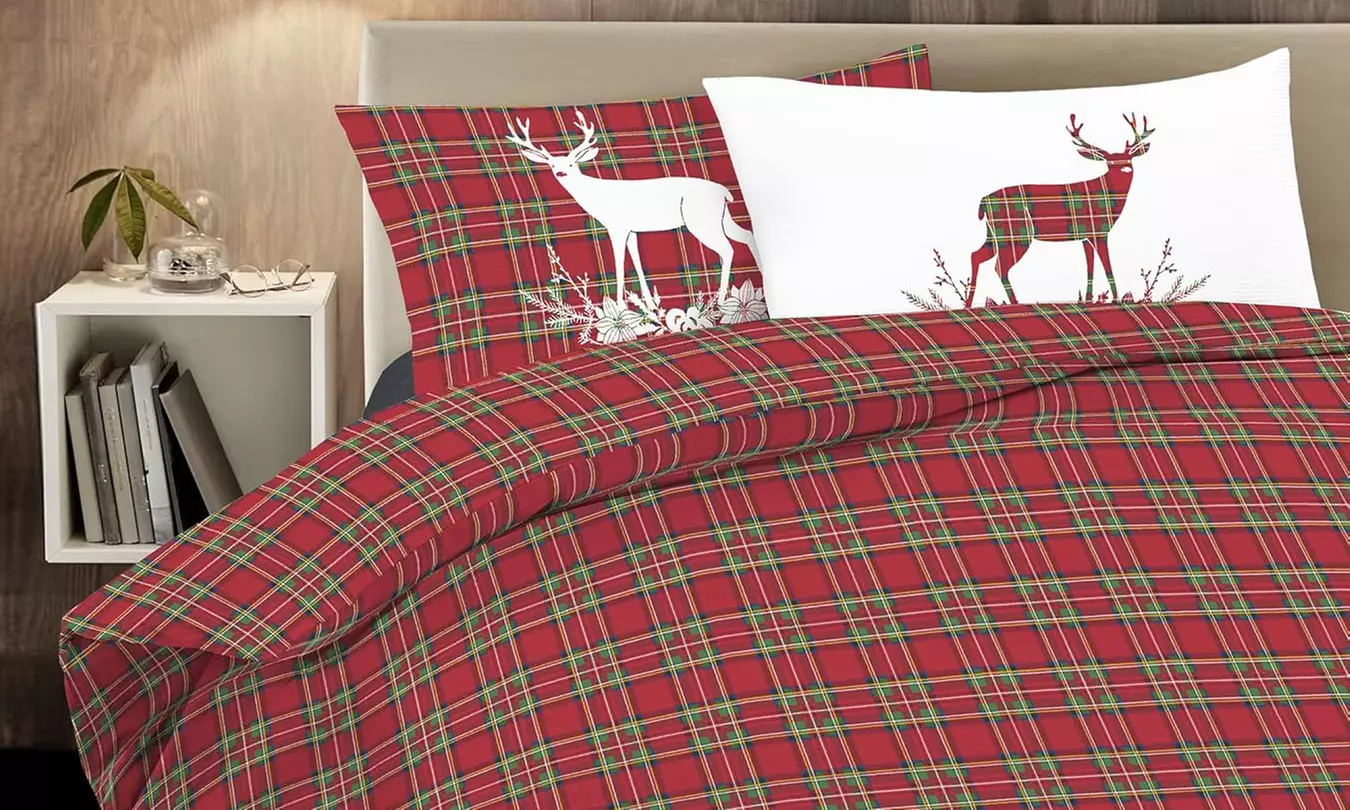 Katoenen dekbedovertrekset in kleur en afmetingen naar keuze - Primary Image