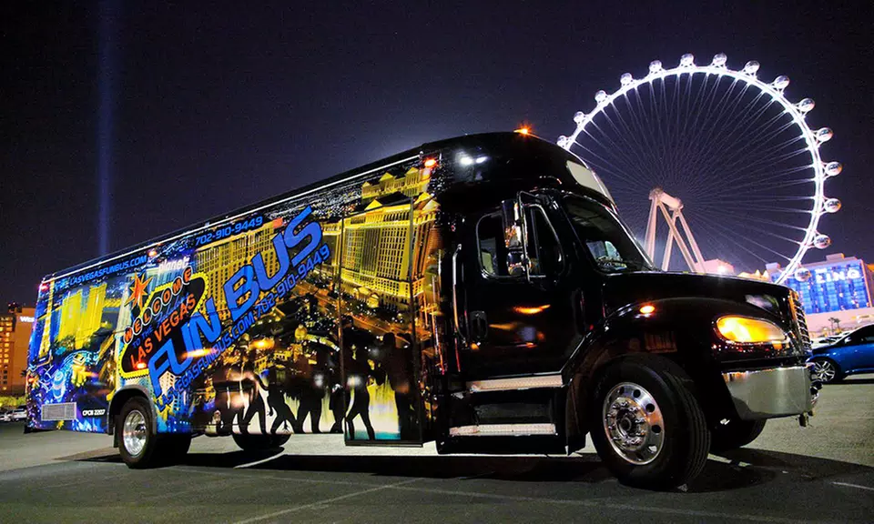 Party Bus Nightclub Tour for One, Two, or Four People from Las Vegas Fun Bus (Up to 57% Off) - Primary Image