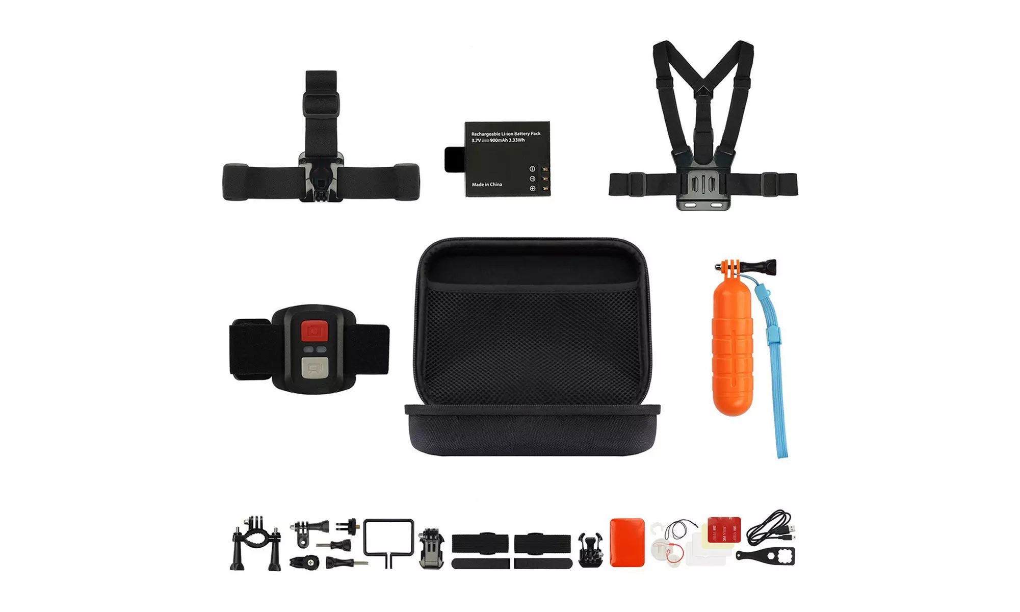 SportPro 4K UHD Wifi Touch Screen Action Camera with 20 Piece Premium Accessory Bundle - Second Medium