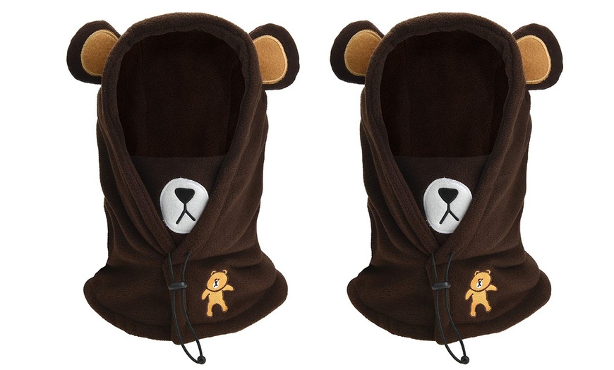 Image 5: Kids' Hooded Bear Snood