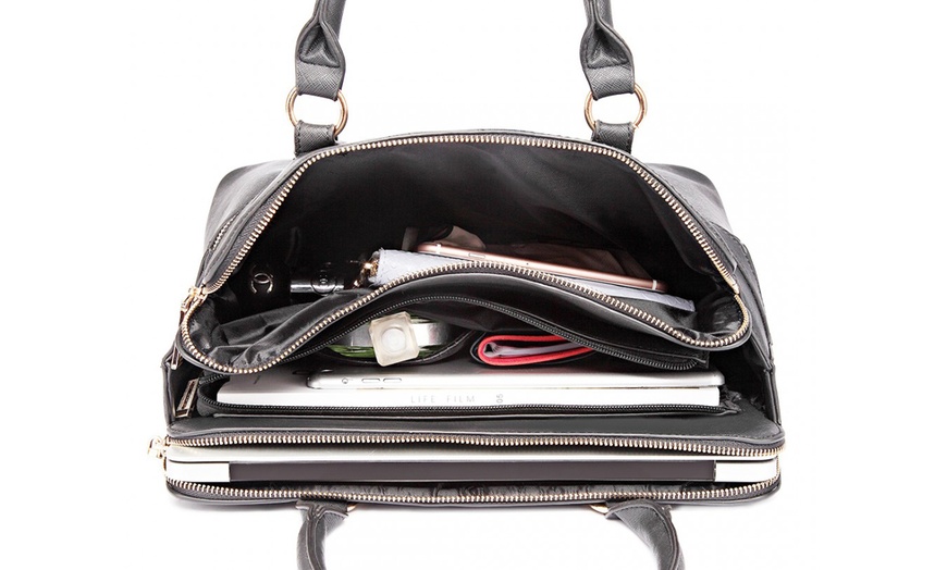 Image 7: Multi-Compartment Handbag