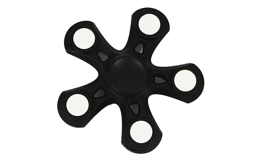 Image 3: Five-Spoke Fidget Finger Spinner