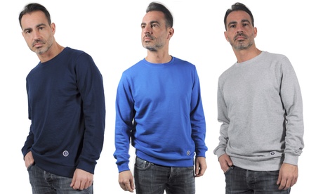 Felpa da uomo a girocollo con logo Rebel Dudes, disponibile in 3 colori e 4 taglie