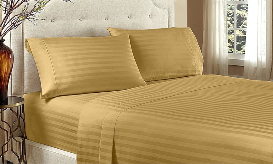 Ultra-Soft Stripe Bed Sheet Set | Groupon