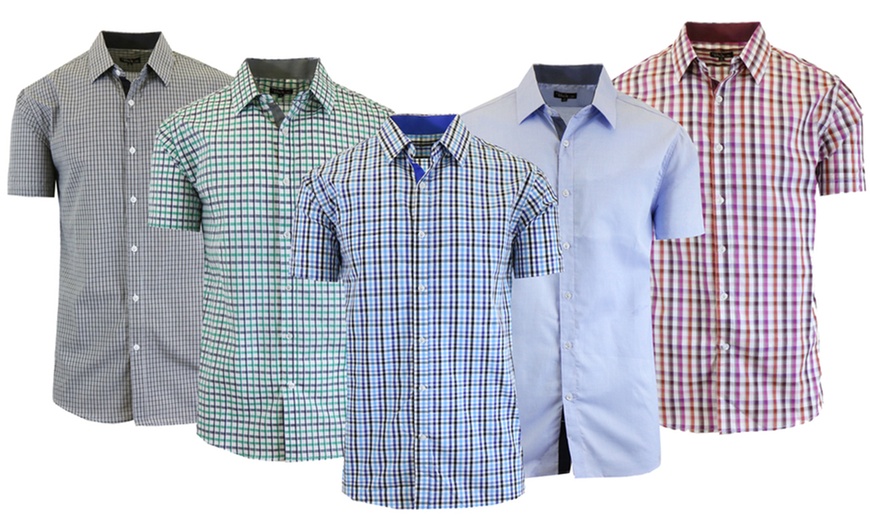 Men's Short Sleeve Dress Shirt | Groupon