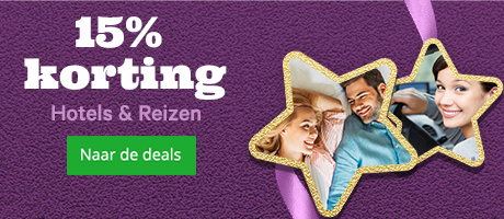 15% korting op Hotels & Reizen