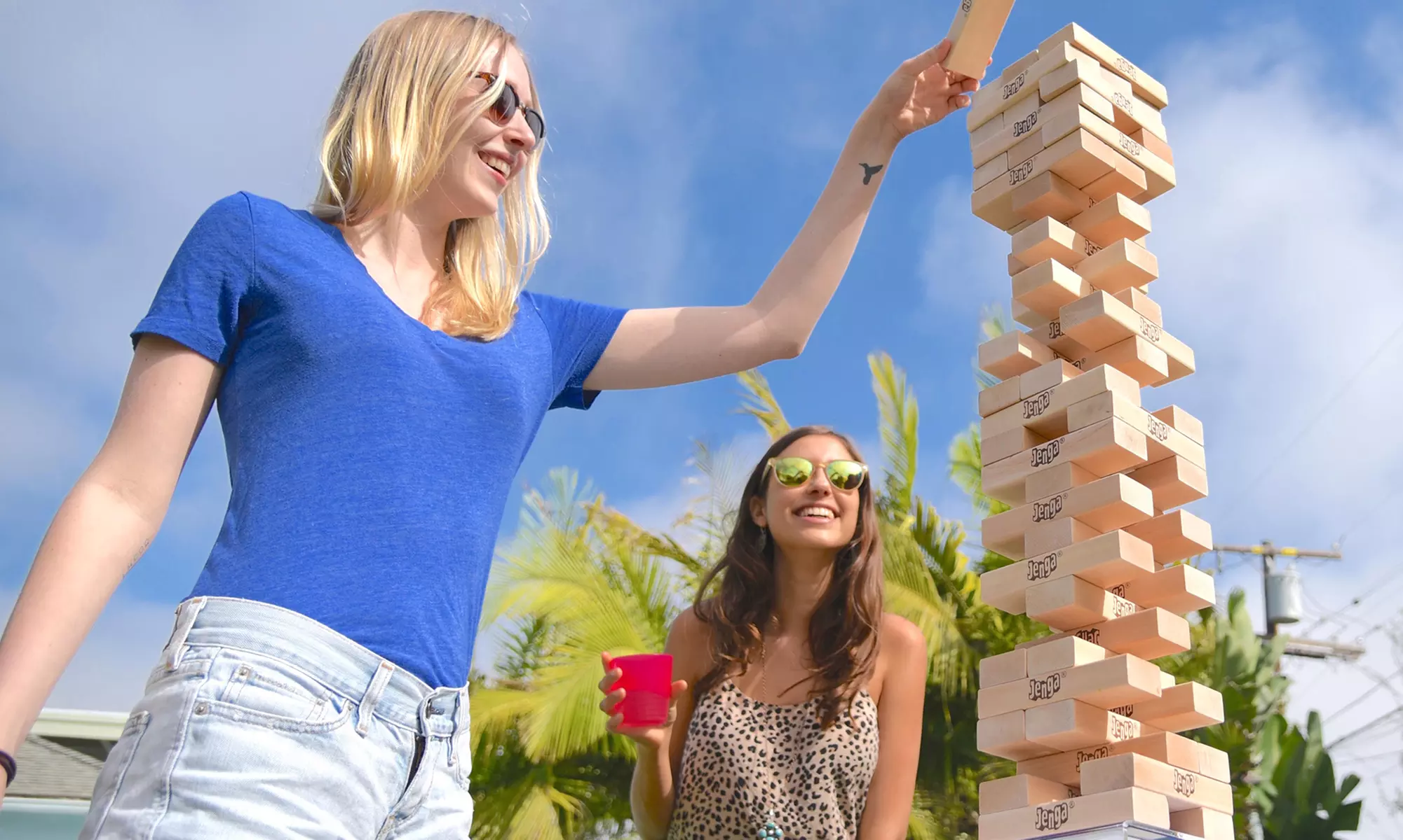 Jenga GIANT Genuine Hardwood Game - Primary Image